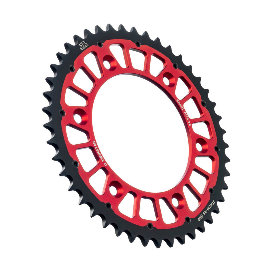 JTX210.45RED Twinstar Rear Sprocket Red