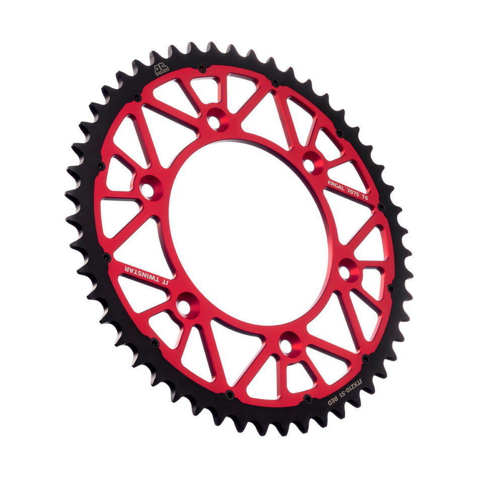 JTX210.51RED Twinstar Rear Sprocket Red