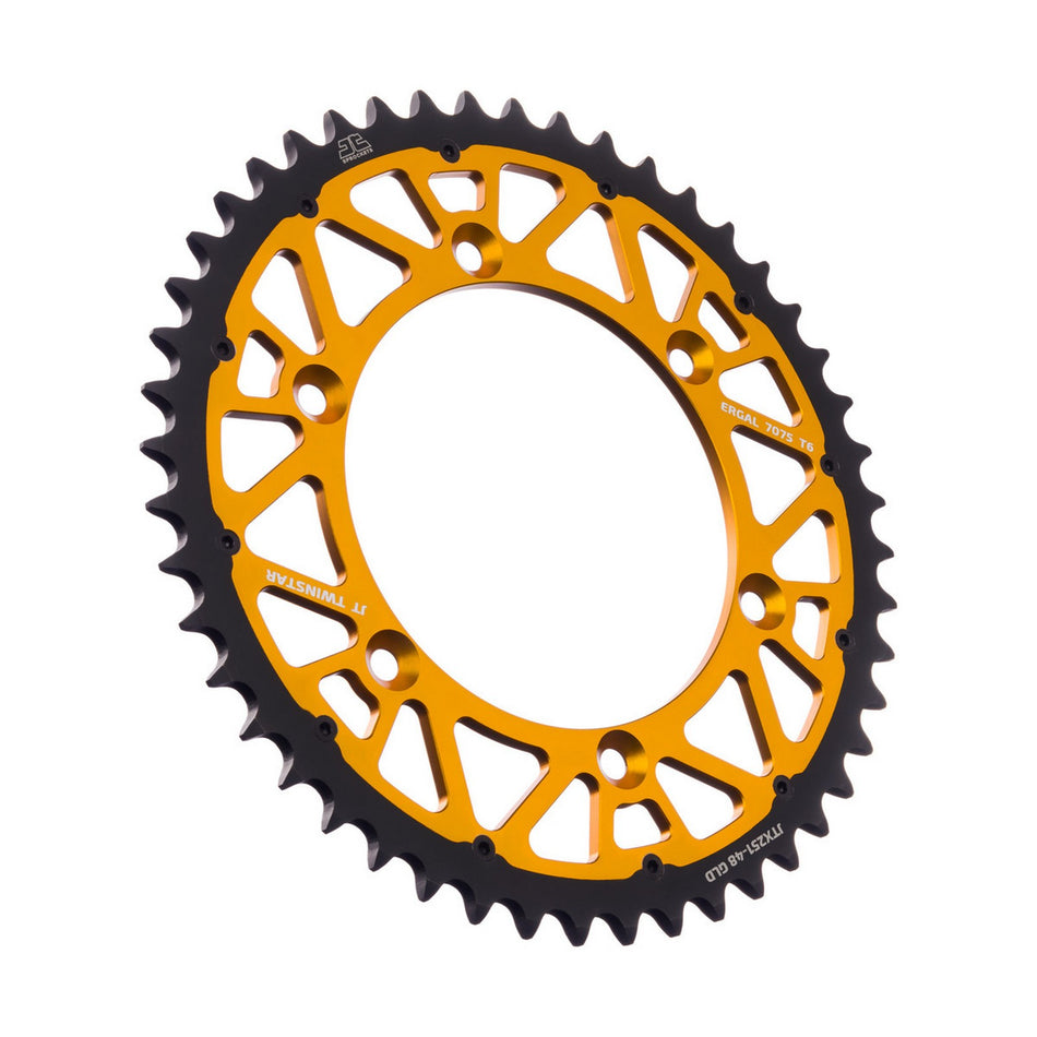 JTX251.48GLD Twinstar Rear Sprocket Gold