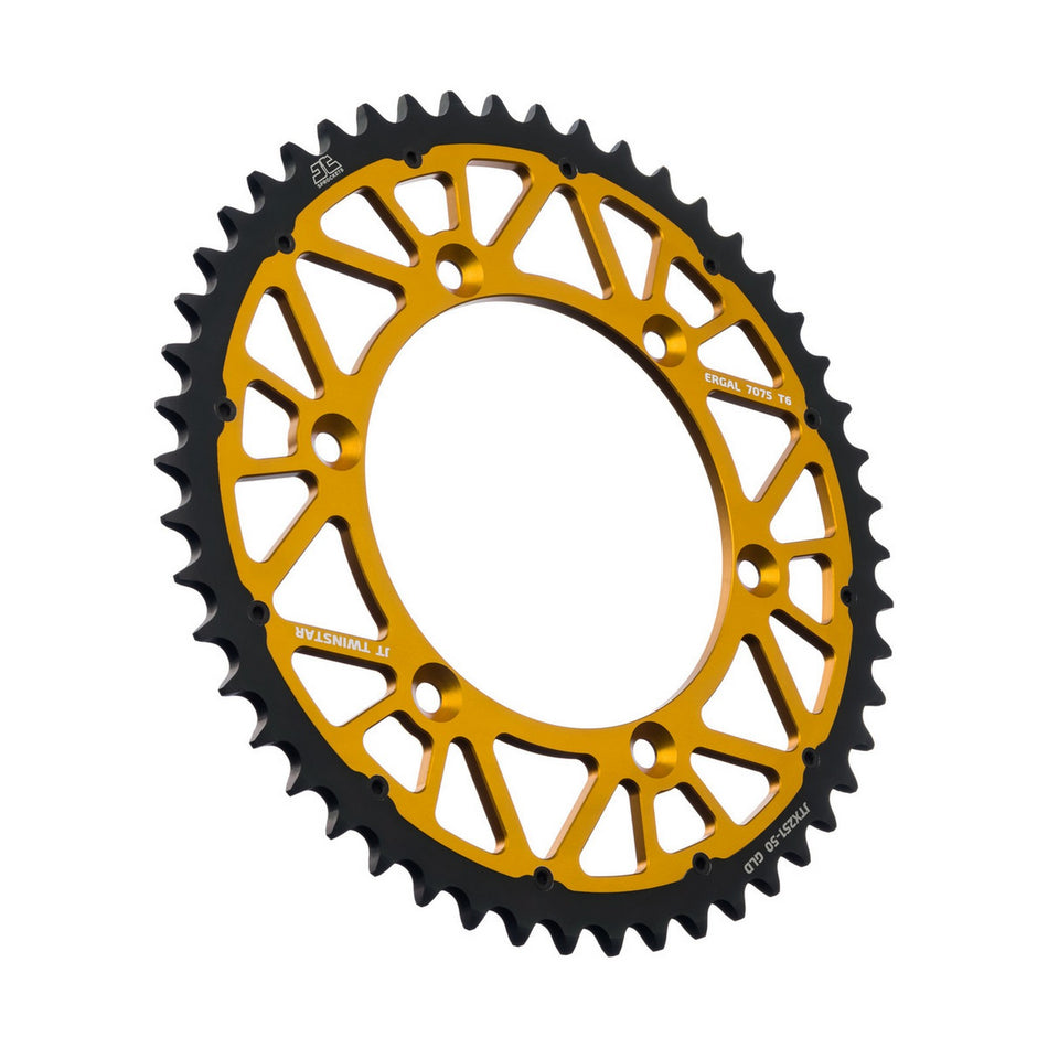 JTX251.50GLD Twinstar Rear Sprocket Gold