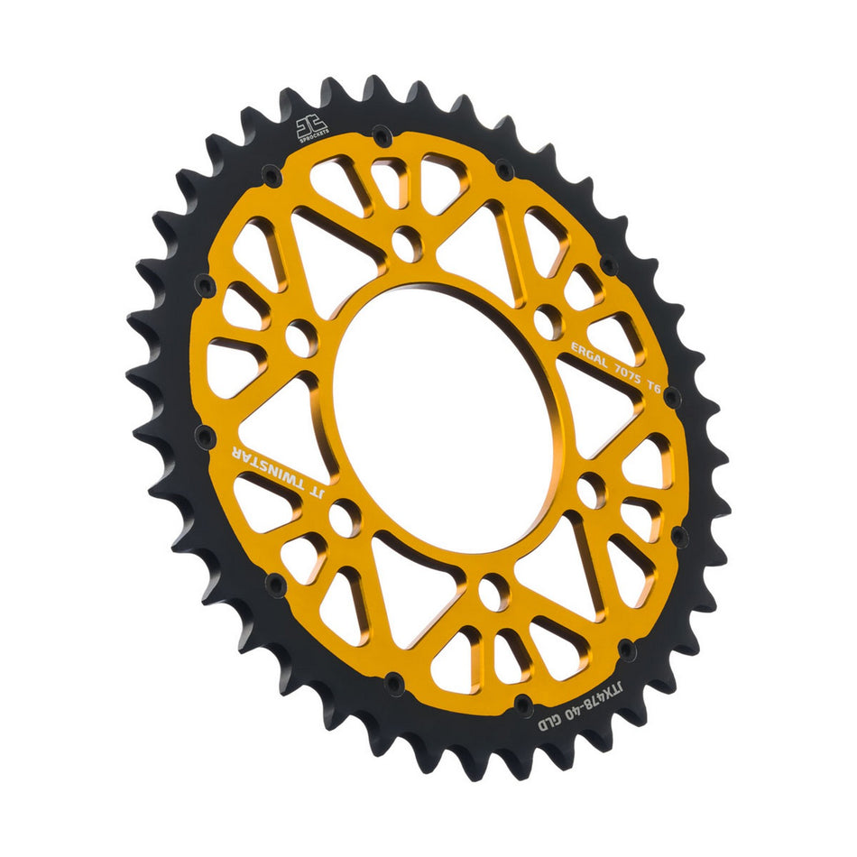 JTX478.40GLD Twinstar Rear Sprocket Gold