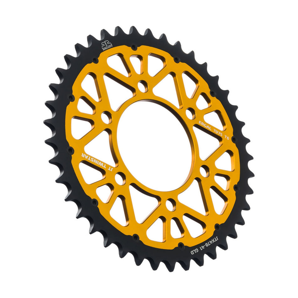 JTX478.41GLD Twinstar Rear Sprocket Gold