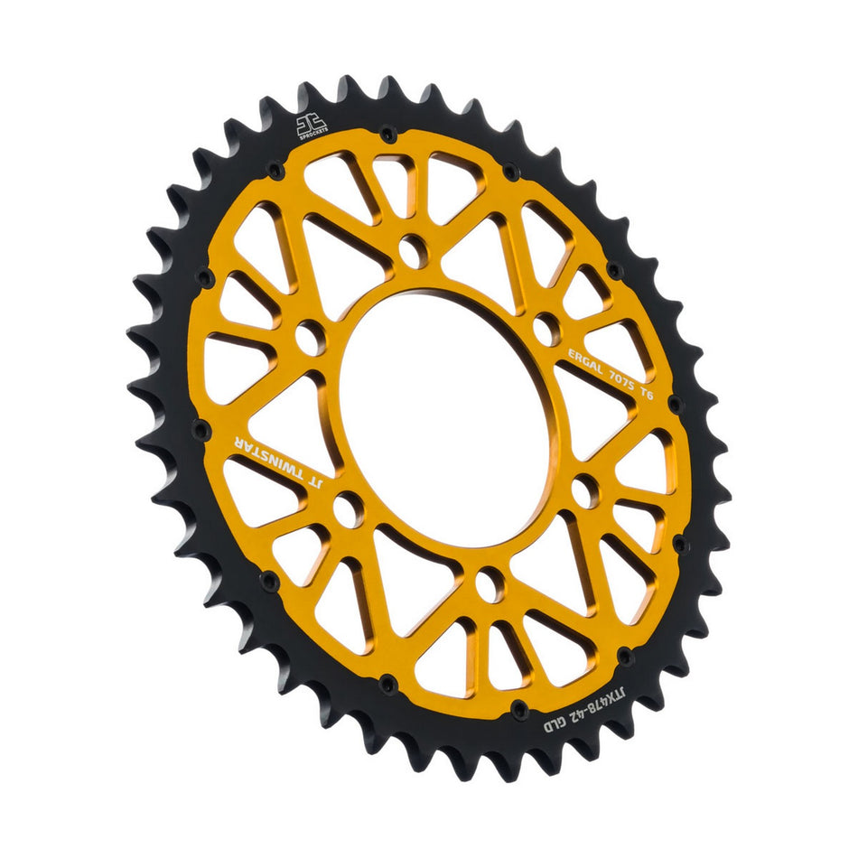 JTX478.42GLD Twinstar Rear Sprocket Gold