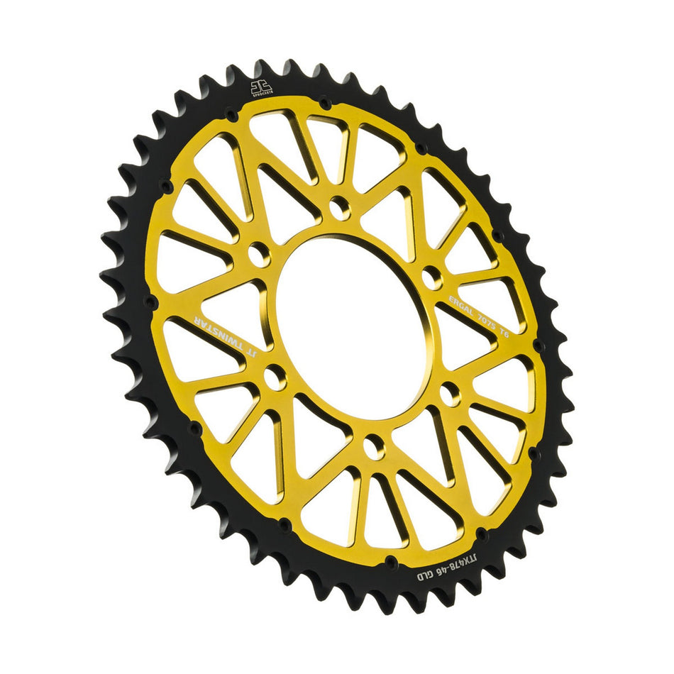 JTX478.46GLD Twinstar Rear Sprocket Gold