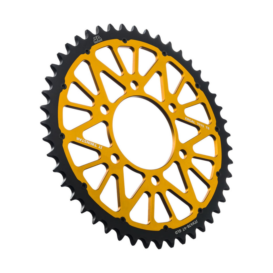JTX478.47GLD Twinstar Rear Sprocket Gold