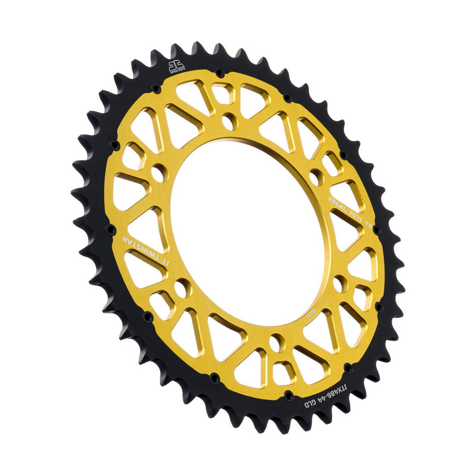 JTX486.44GLD Twinstar Rear Sprocket Gold
