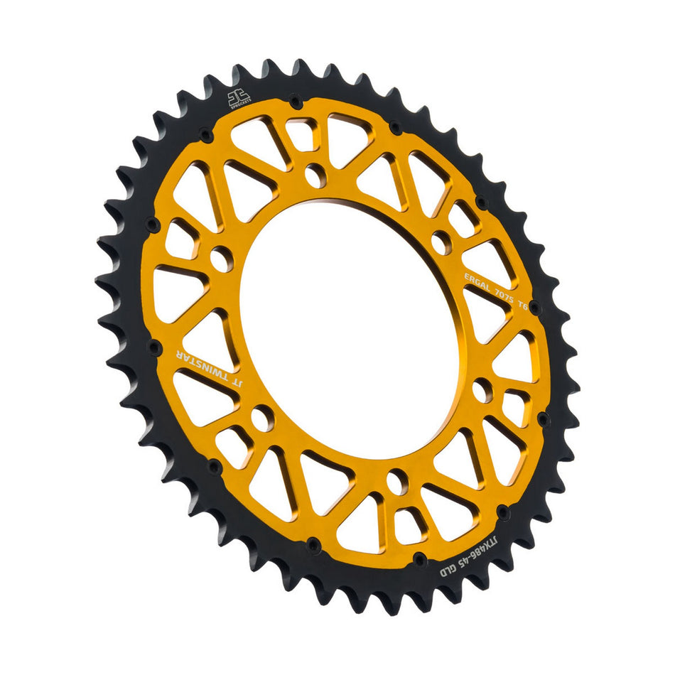 JTX486.45GLD Twinstar Rear Sprocket Gold