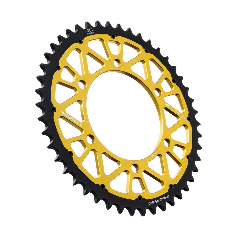 JTX486.46GLD Twinstar Rear Sprocket Gold