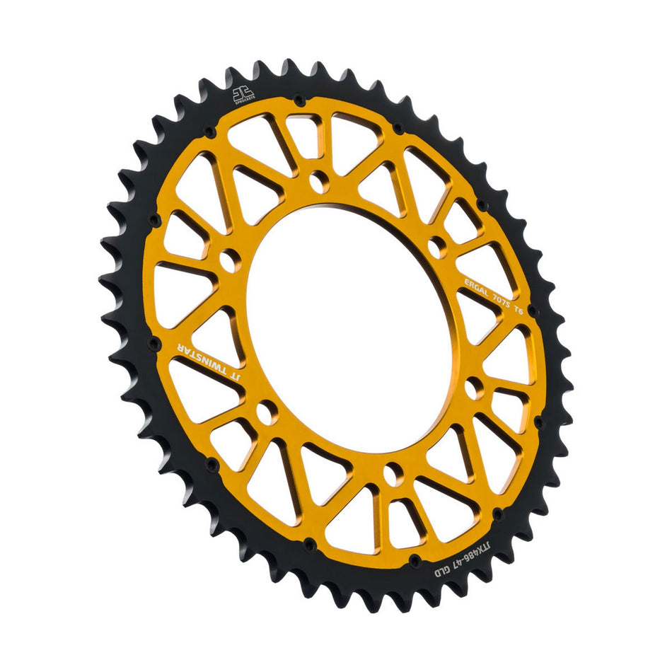 JTX486.47GLD Twinstar Rear Sprocket Gold