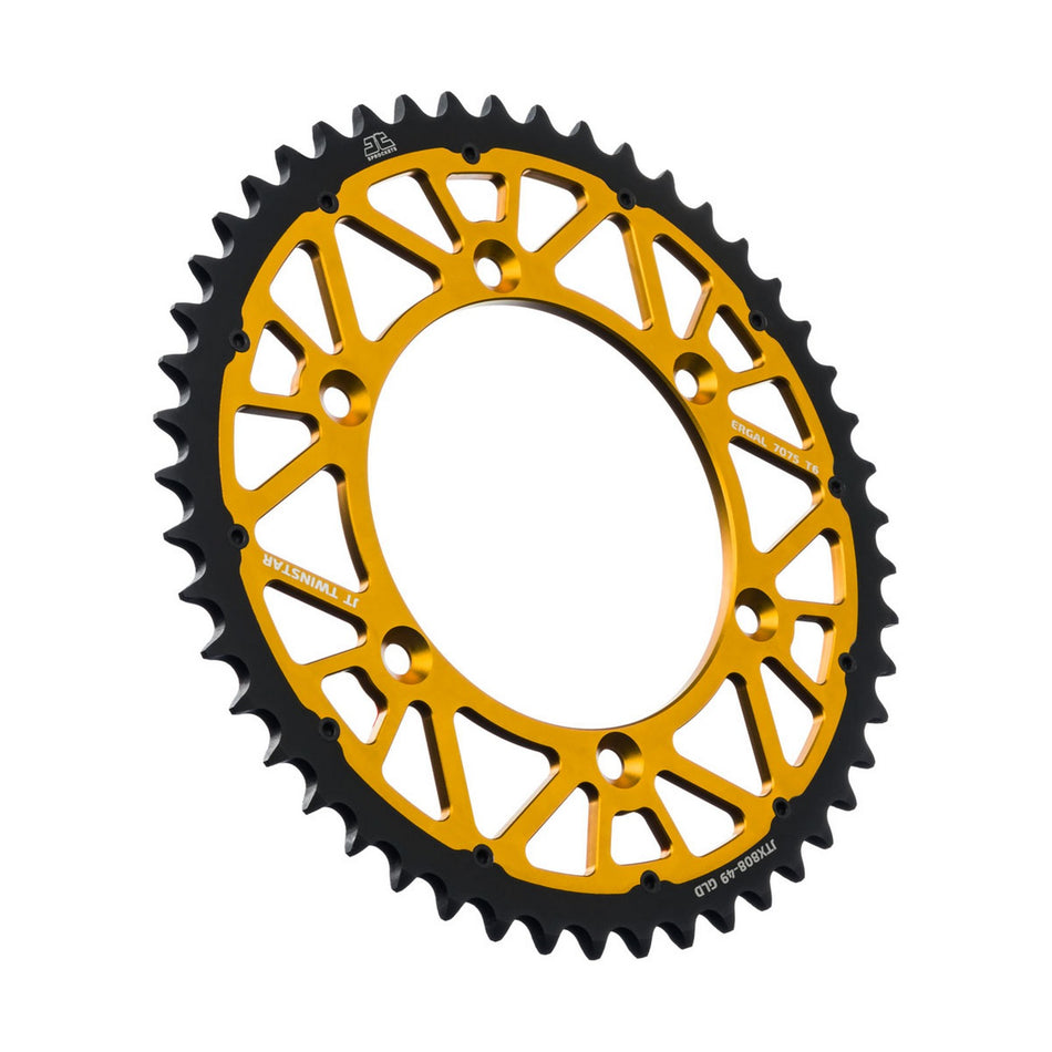 JTX808.49GLD Twinstar Rear Sprocket Gold