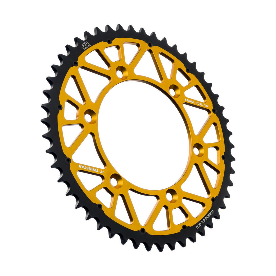 JTX808.50GLD Twinstar Rear Sprocket Gold