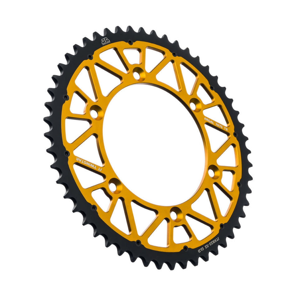 JTX822.52GLD Twinstar Rear Sprocket Gold