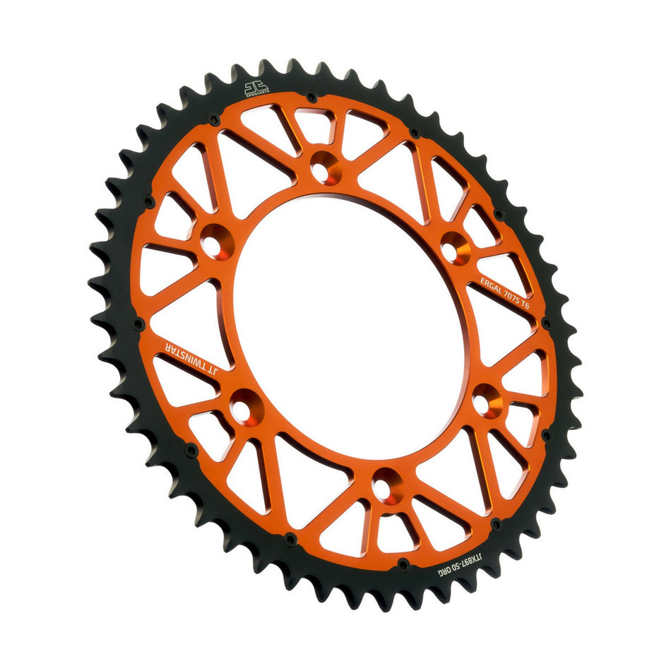 JTX897.50ORG Twinstar Rear Sprocket Orange