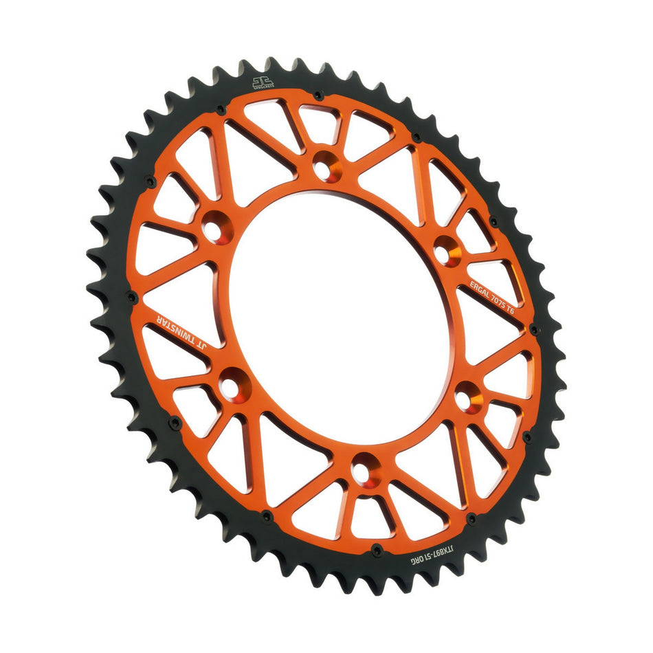 JTX897.51ORG Twinstar Rear Sprocket Orange