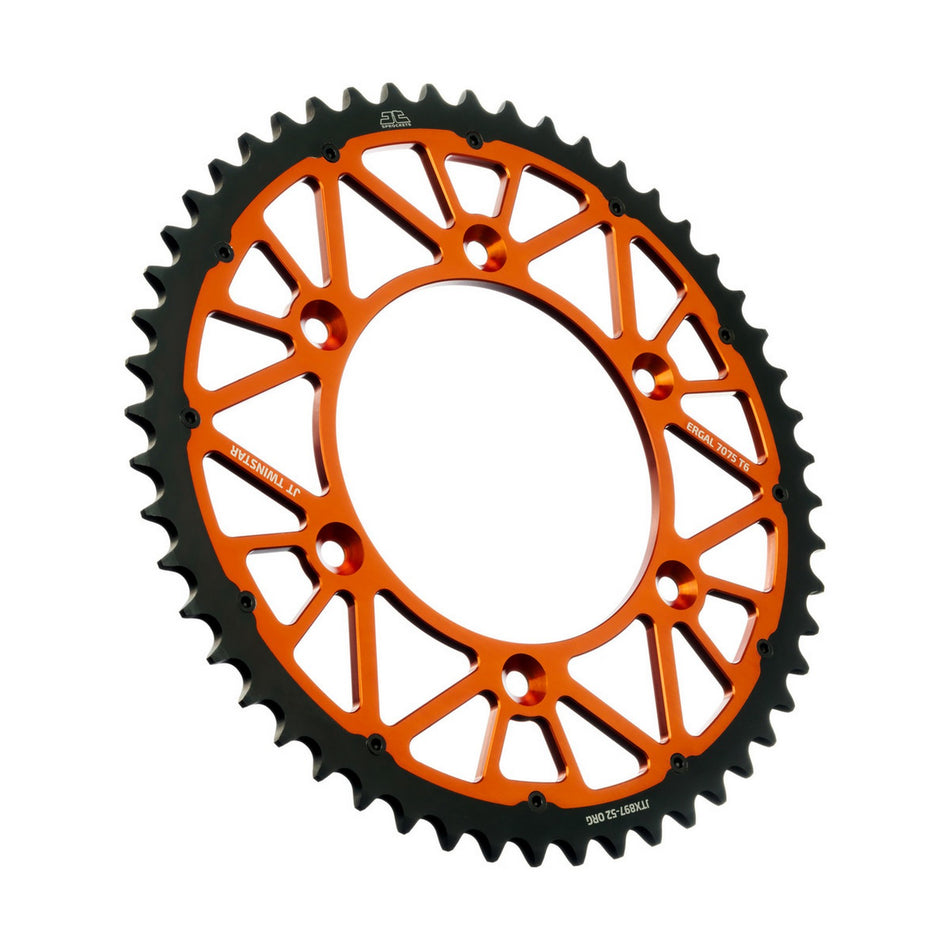JTX897.52ORG Twinstar Rear Sprocket Orange