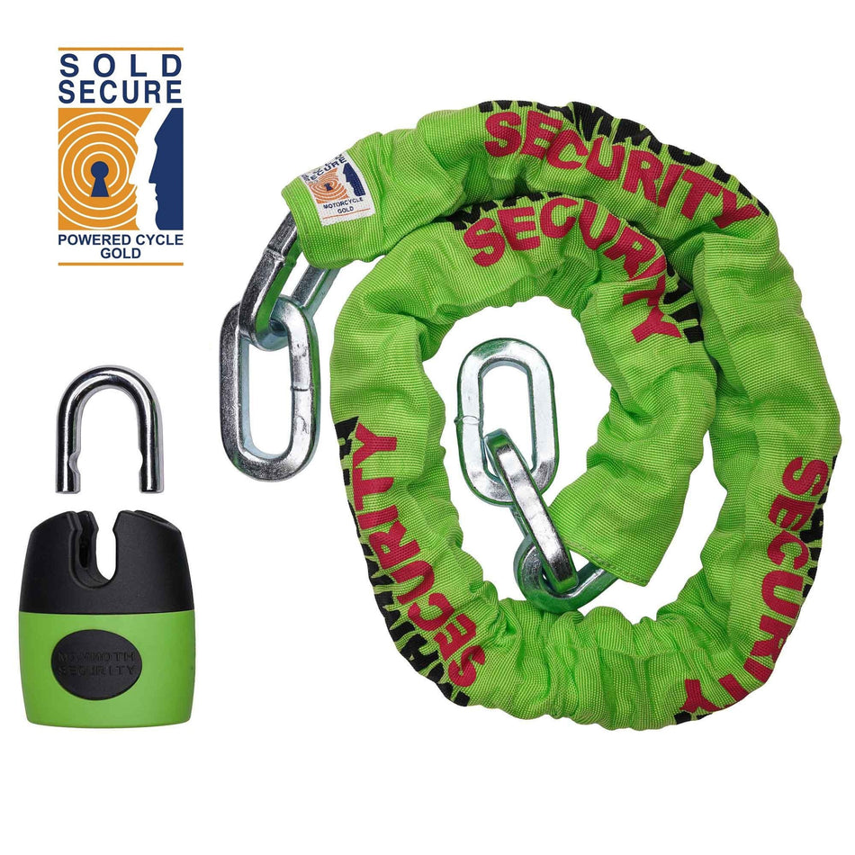 MAMMOTH SOLD SECURE SQUARE CHAIN 12MM X 1.2M WITH SHACKLE LOCK