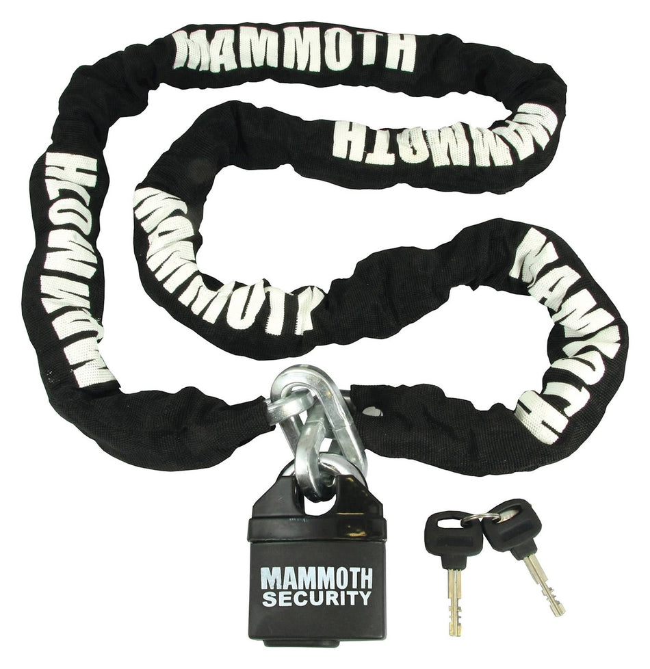 MAMMOTH LOCK AND CHAIN 10X10X1800MM CHAIN / CLOSED SHACKLE LOCK