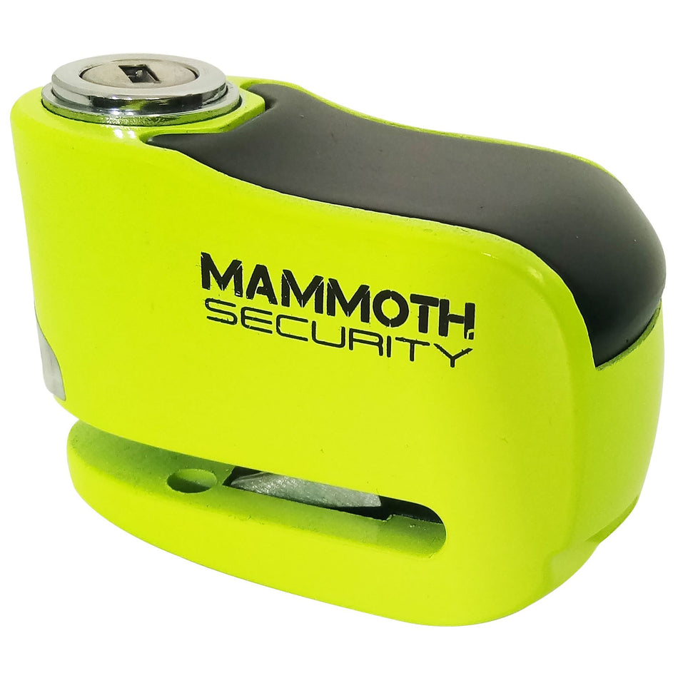 MAMMOTH GREMLIN ALARM DISC LOCK FLUORO YELLOW
