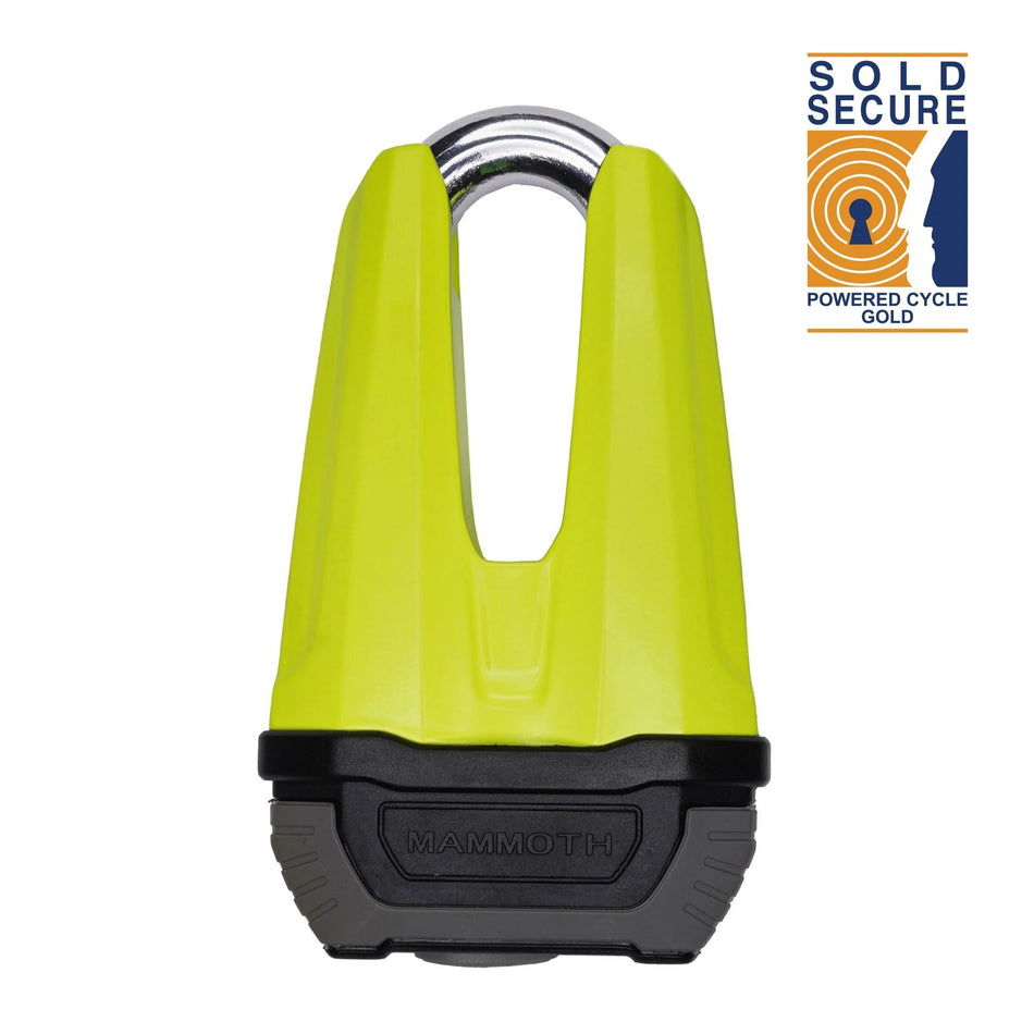 MAMMOTH RENEGADE SOLD SECURE DISC LOCK 13mm FLUORO YELLOW