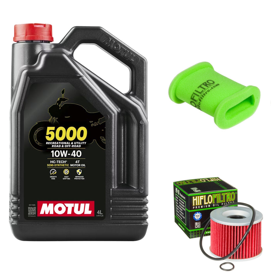 Motul 5000 10w40 4L Oil & HF401 & HFA2202 Oil Filter Kit