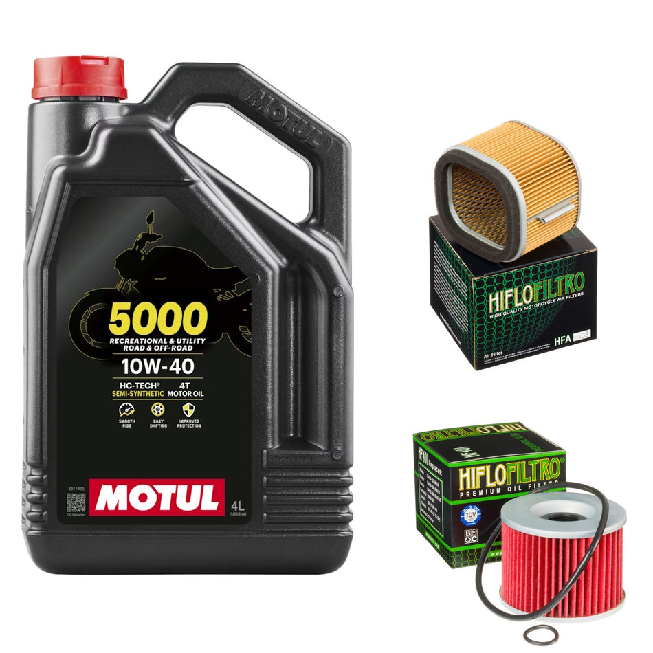 Motul 5000 10w40 4L Oil & HF401 & HFA2903 Oil Filter Kit
