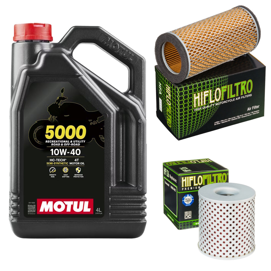Motul 5000 10w40 4L Oil & HF126 & HFA2710 Oil Filter Kit
