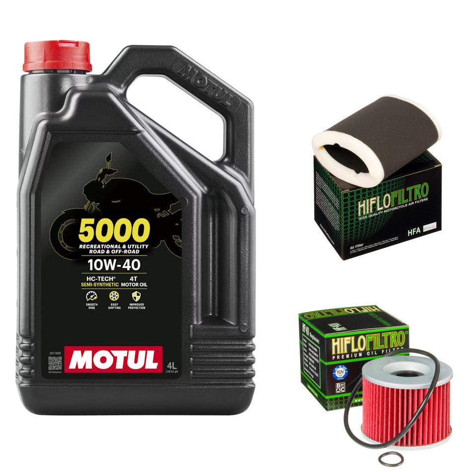 Motul 5000 10w40 4L Oil & HF401 & HFA2908 Oil Filter Kit