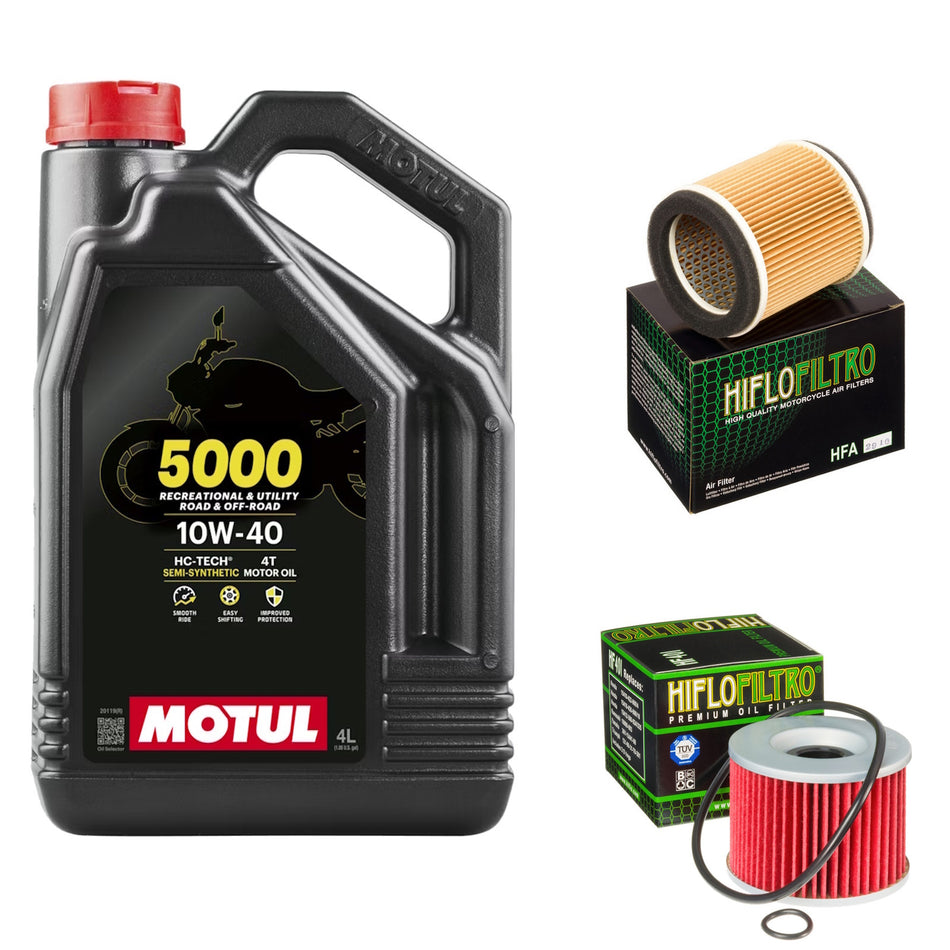 Motul 5000 10w40 4L Oil & HF401 & HFA2910 Oil Filter Kit