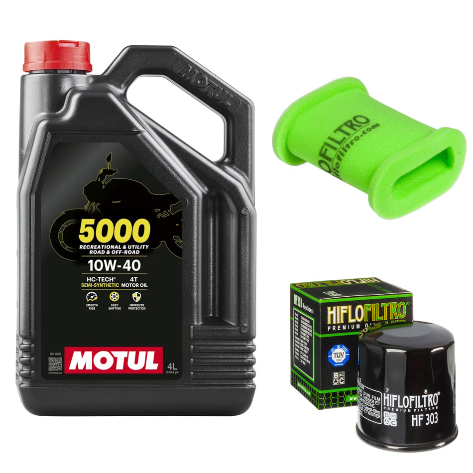 Motul 5000 10w40 4L Oil & HF303 & HFA2202 Oil Filter Kit