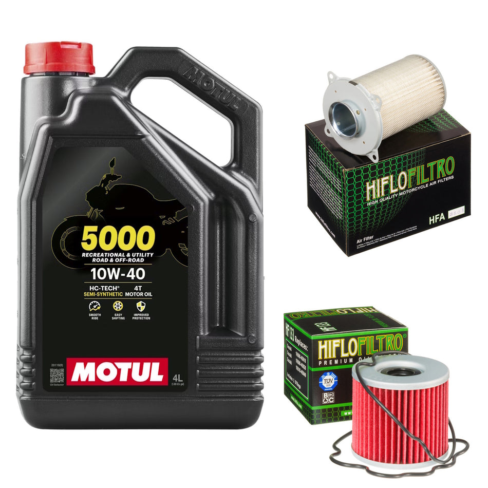 Motul 5000 10w40 4L Oil & HF133 & HFA3501 Oil Filter Kit