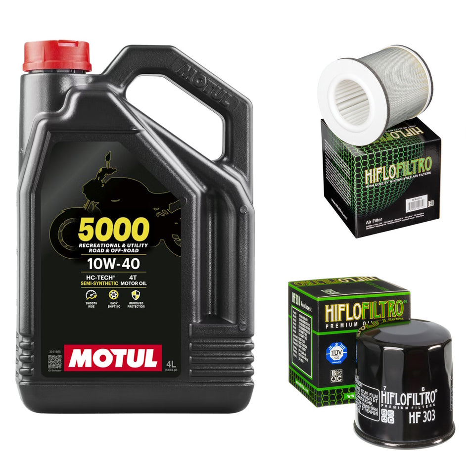 Motul 5000 10w40 4L Oil & HF303 & HFA4603 Oil Filter Kit