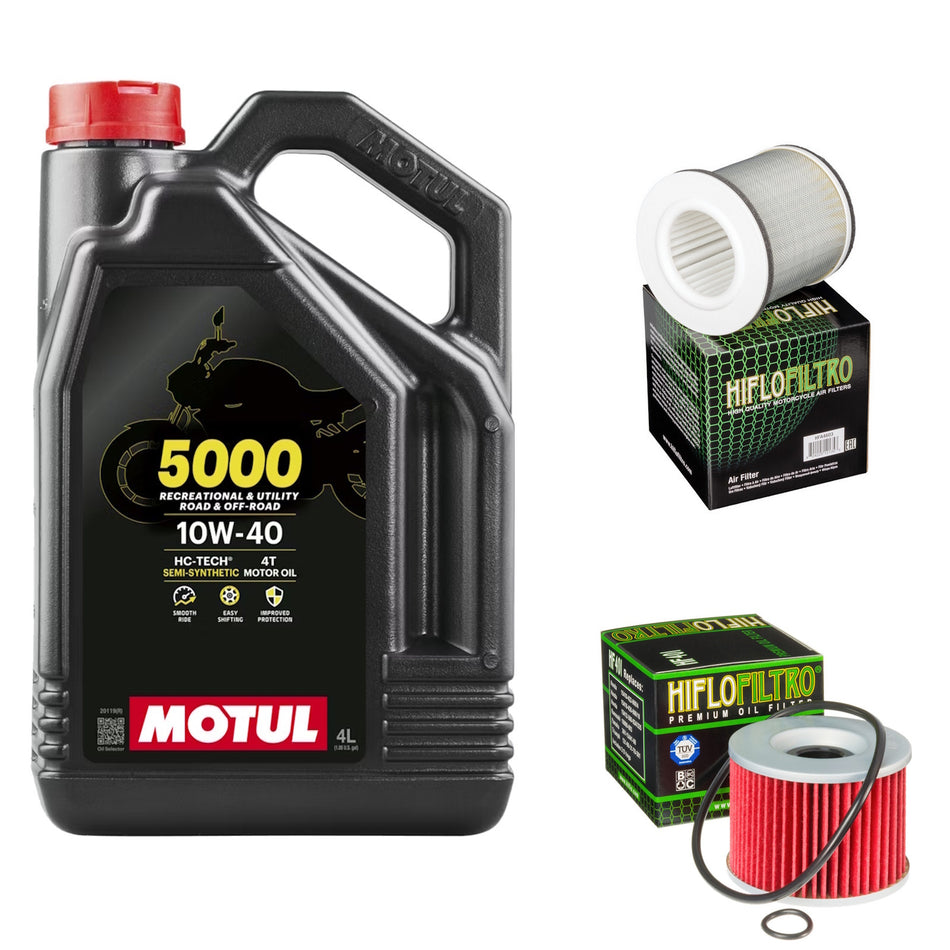 Motul 5000 10w40 4L Oil & HF401 & HFA4603 Oil Filter Kit