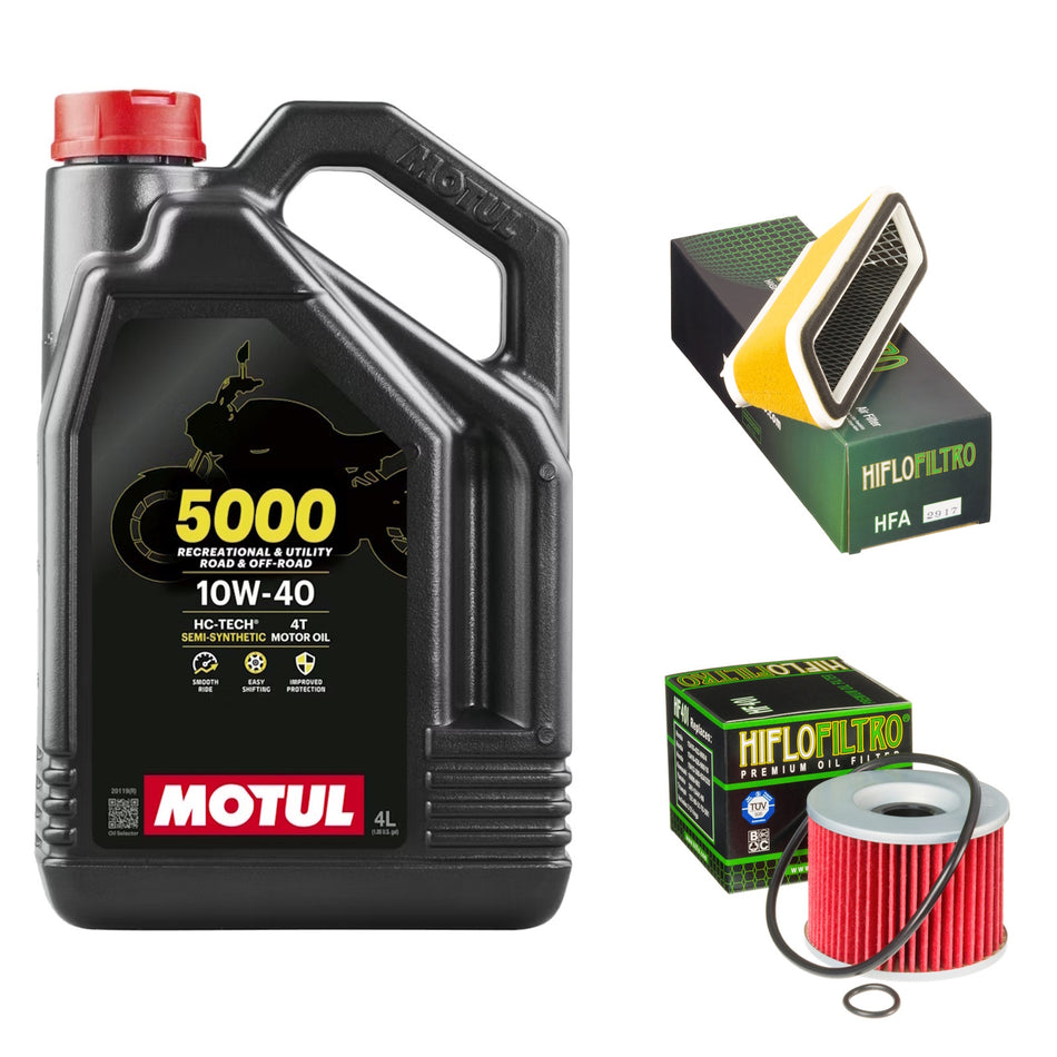 Motul 5000 10w40 4L Oil & HF401 & HFA2917 Oil Filter Kit