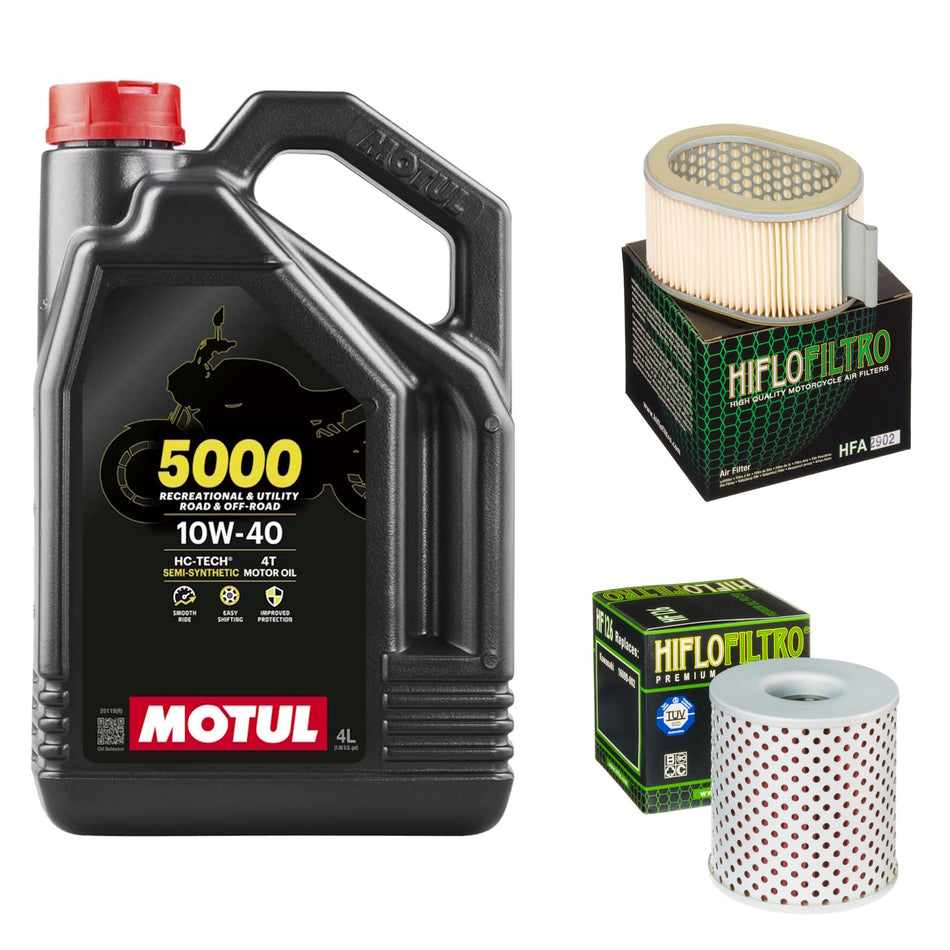 Motul 5000 10w40 4L Oil & HF126 & HFA2902 Oil Filter Kit