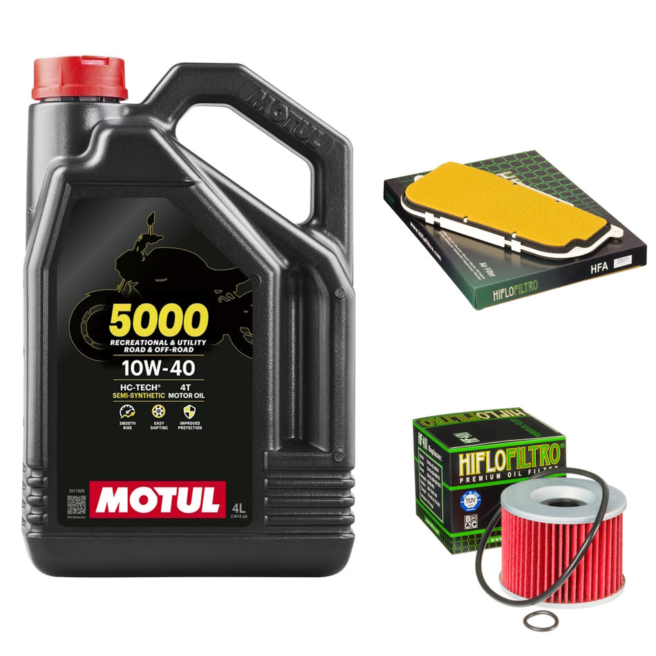 Motul 5000 10w40 4L Oil & HF401 & HFA2907 Oil Filter Kit
