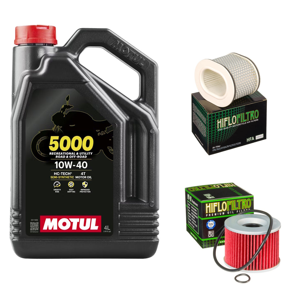 Motul 5000 10w40 4L Oil & HF401 & HFA4902 Oil Filter Kit