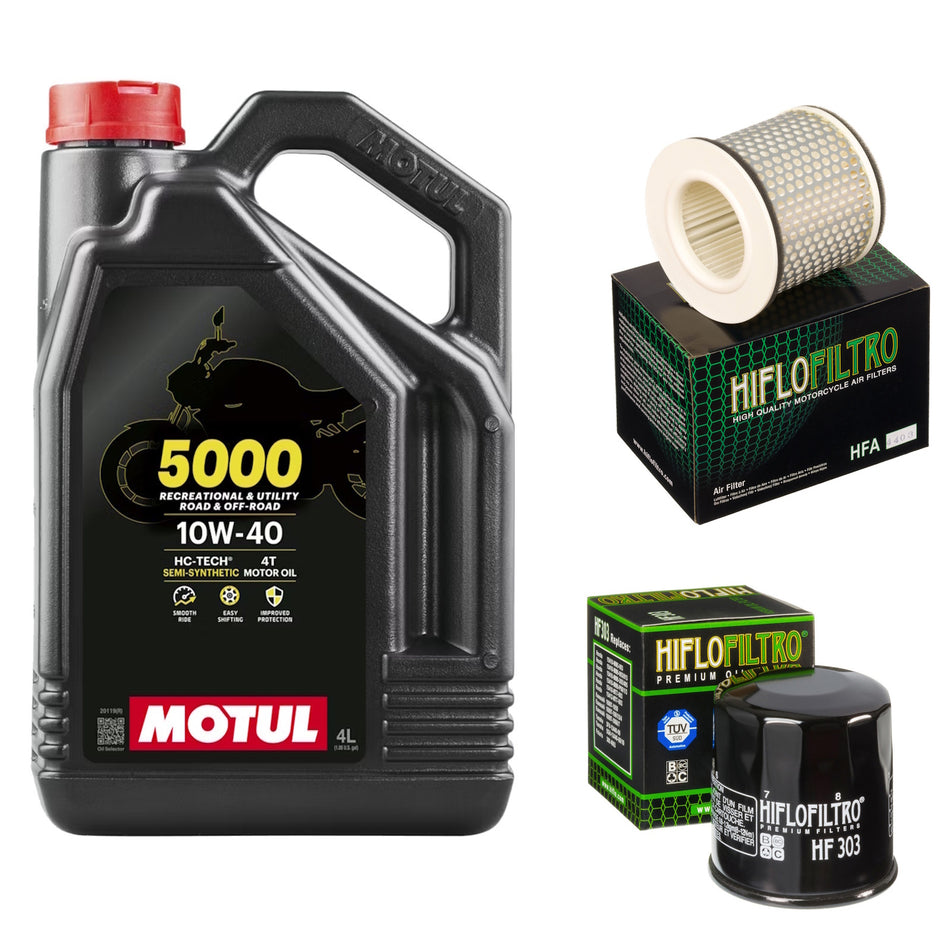 Motul 5000 10w40 4L Oil & HF303 & HFA4403 Oil Filter Kit