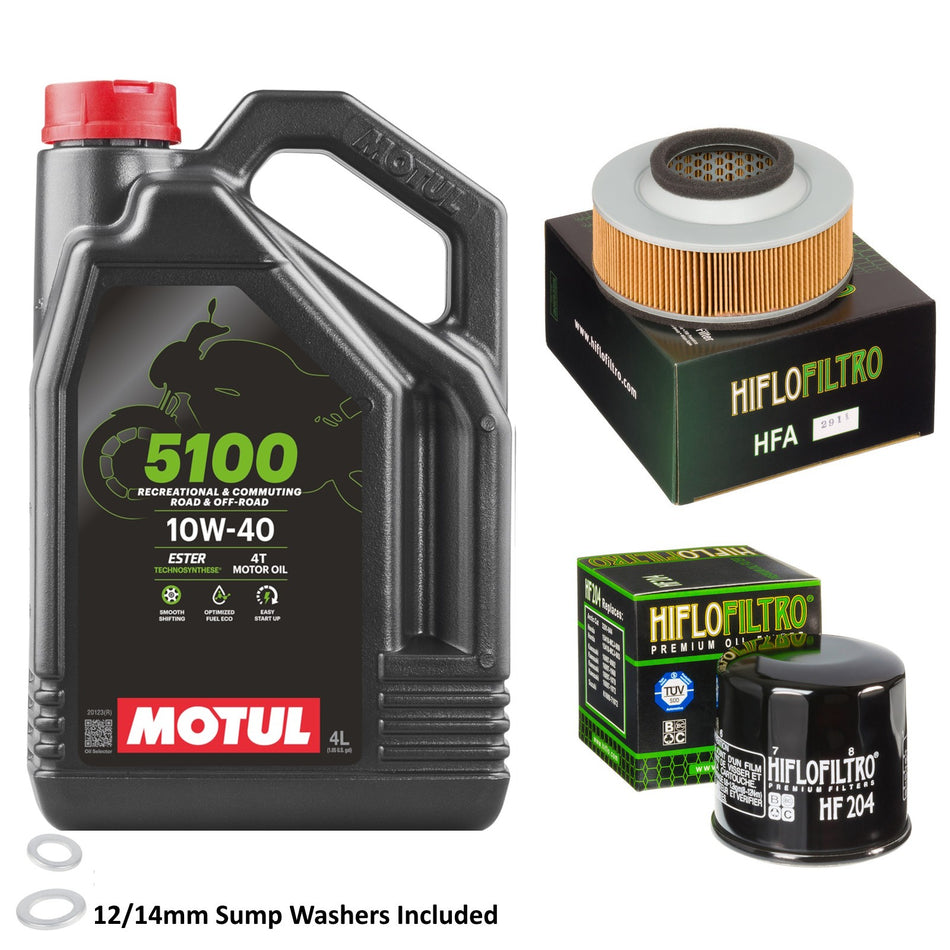 Motul 5100 10w40 4L Oil & HF204 & HFA2911 Oil Filter Kit