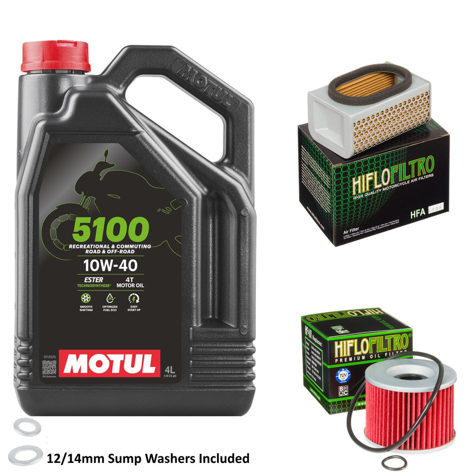 Motul 5100 10w40 4L Oil & HF401 & HFA2504 Oil Filter Kit