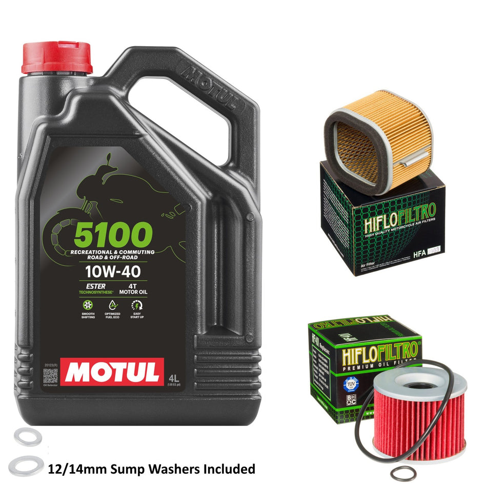 Motul 5100 10w40 4L Oil & HF401 & HFA2903 Oil Filter Kit