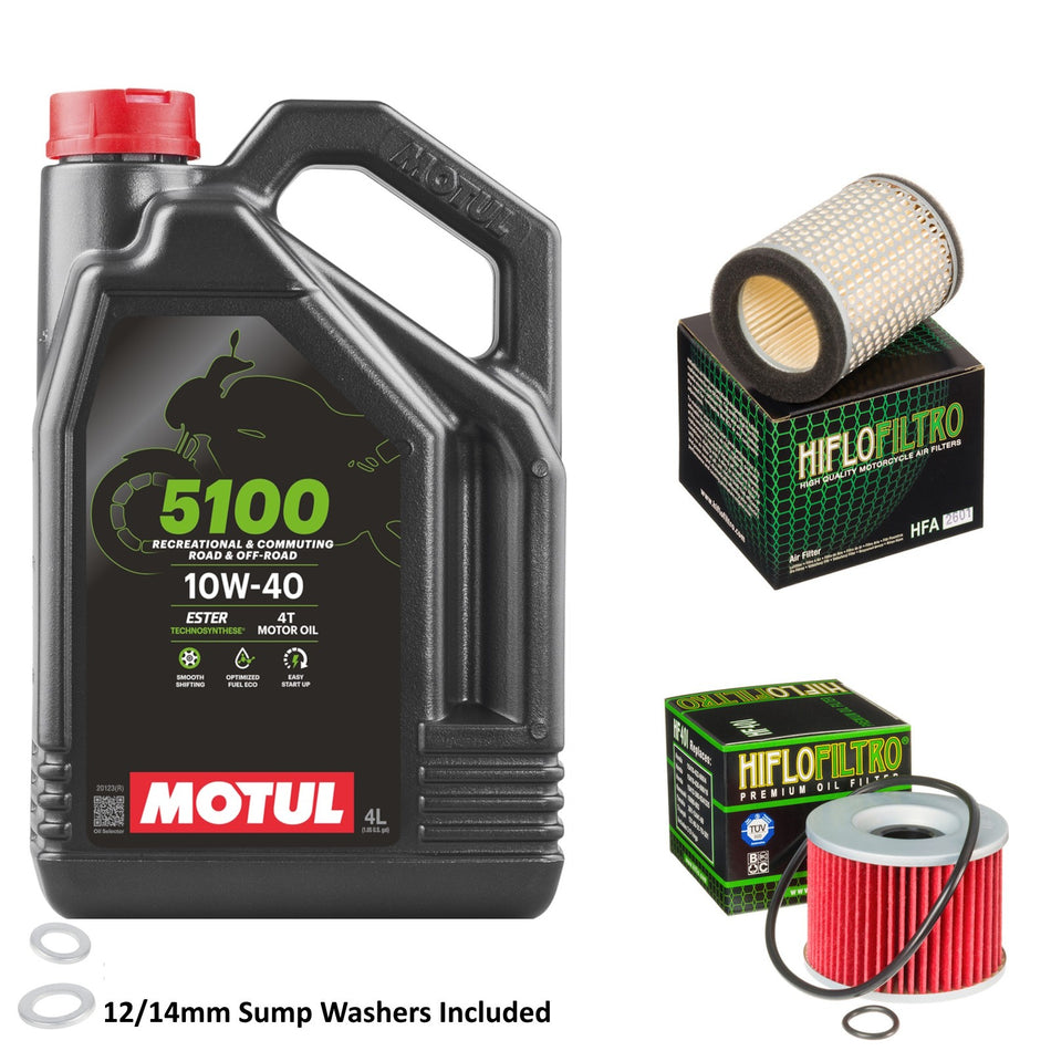 Motul 5100 10w40 4L Oil & HF401 & HFA2601 Oil Filter Kit