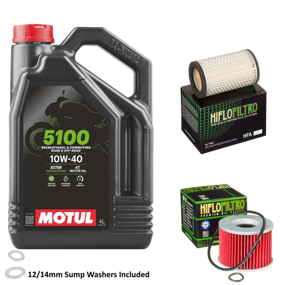 Motul 5100 10w40 4L Oil & HF401 & HFA2403 Oil Filter Kit