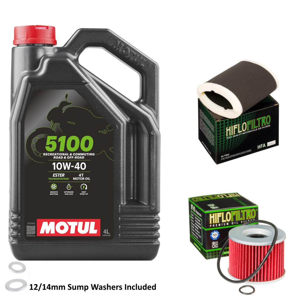 Motul 5100 10w40 4L Oil & HF401 & HFA2908 Oil Filter Kit