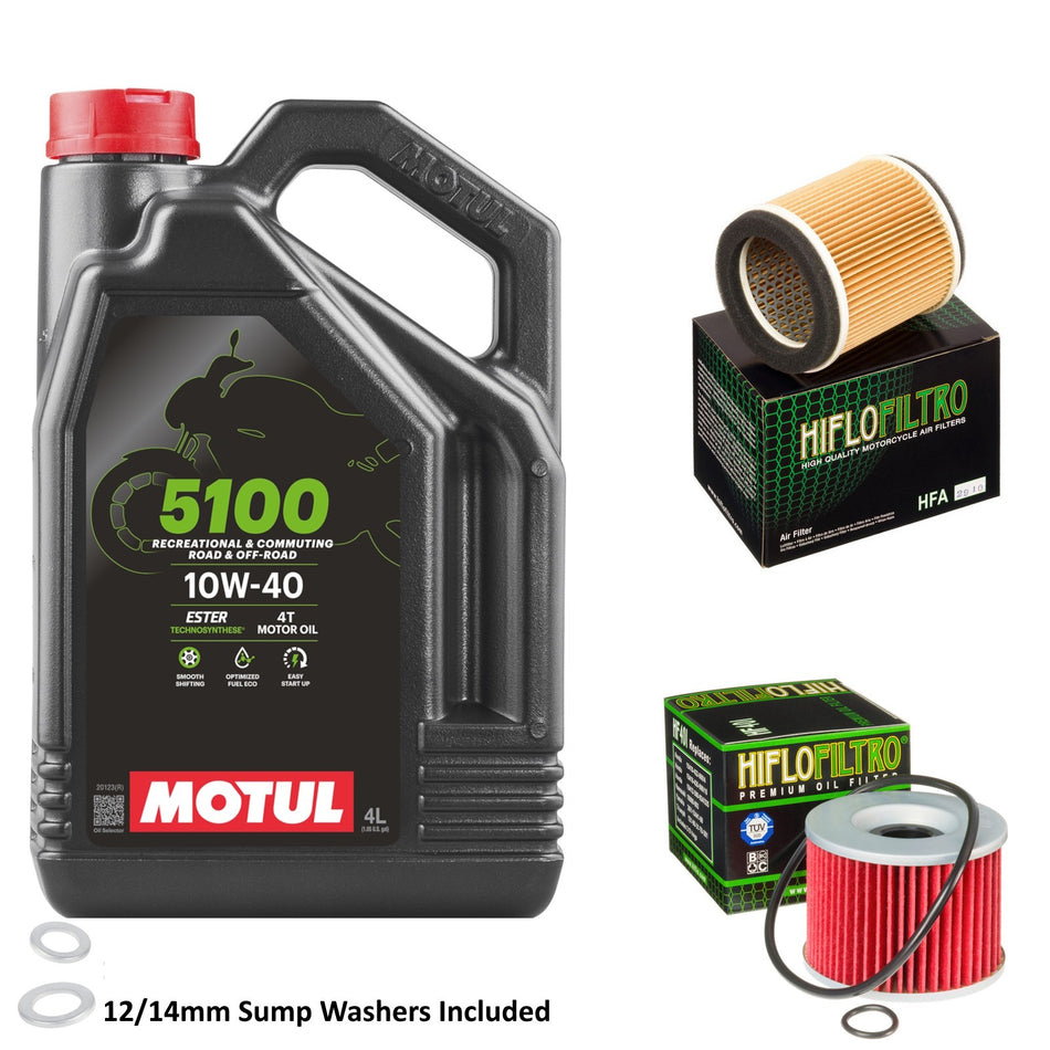 Motul 5100 10w40 4L Oil & HF401 & HFA2910 Oil Filter Kit
