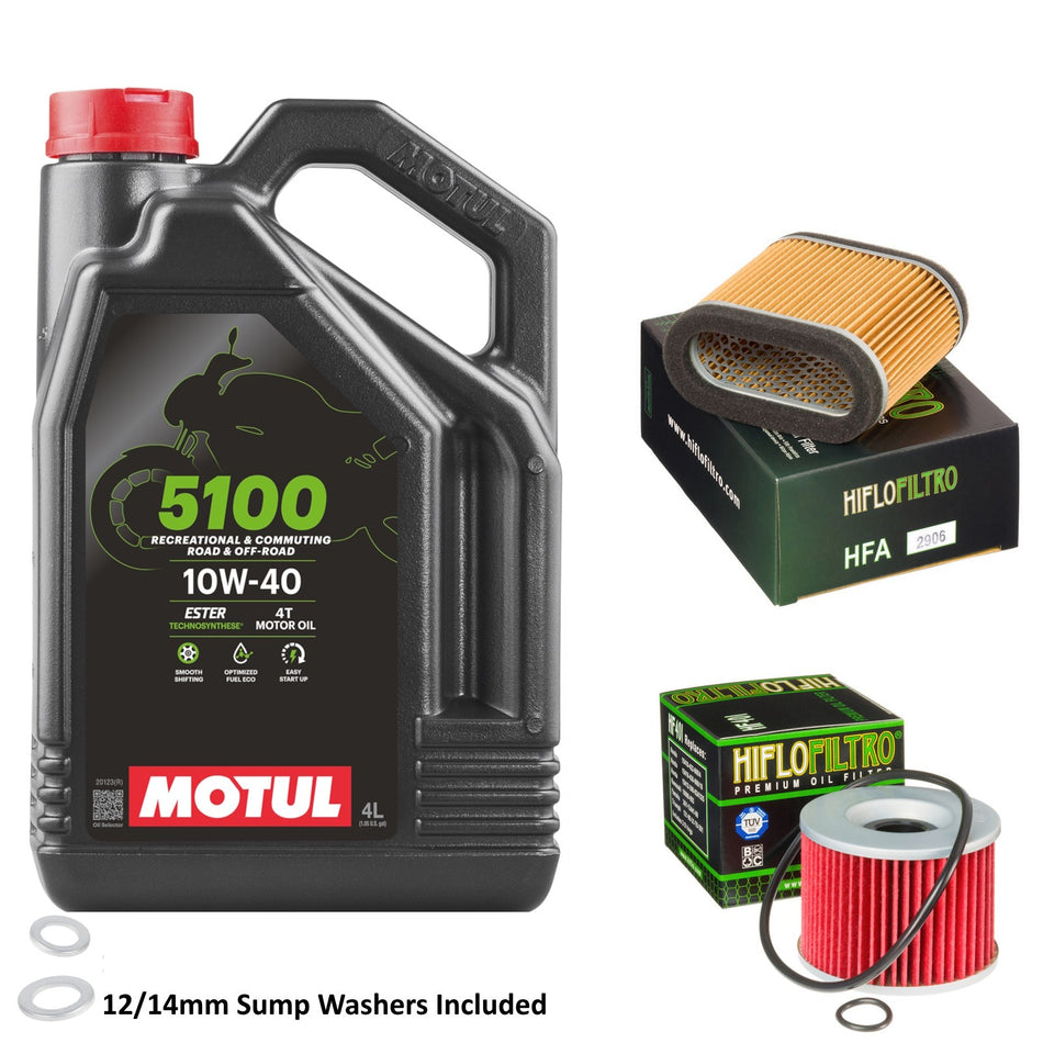 Motul 5100 10w40 4L Oil & HF401 & HFA2906 Oil Filter Kit