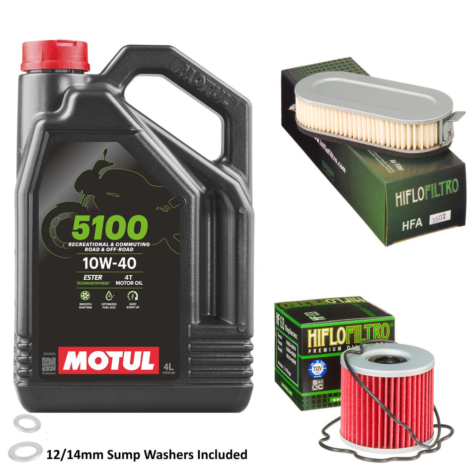 Motul 5100 10w40 4L Oil & HF133 & HFA3502 Oil Filter Kit