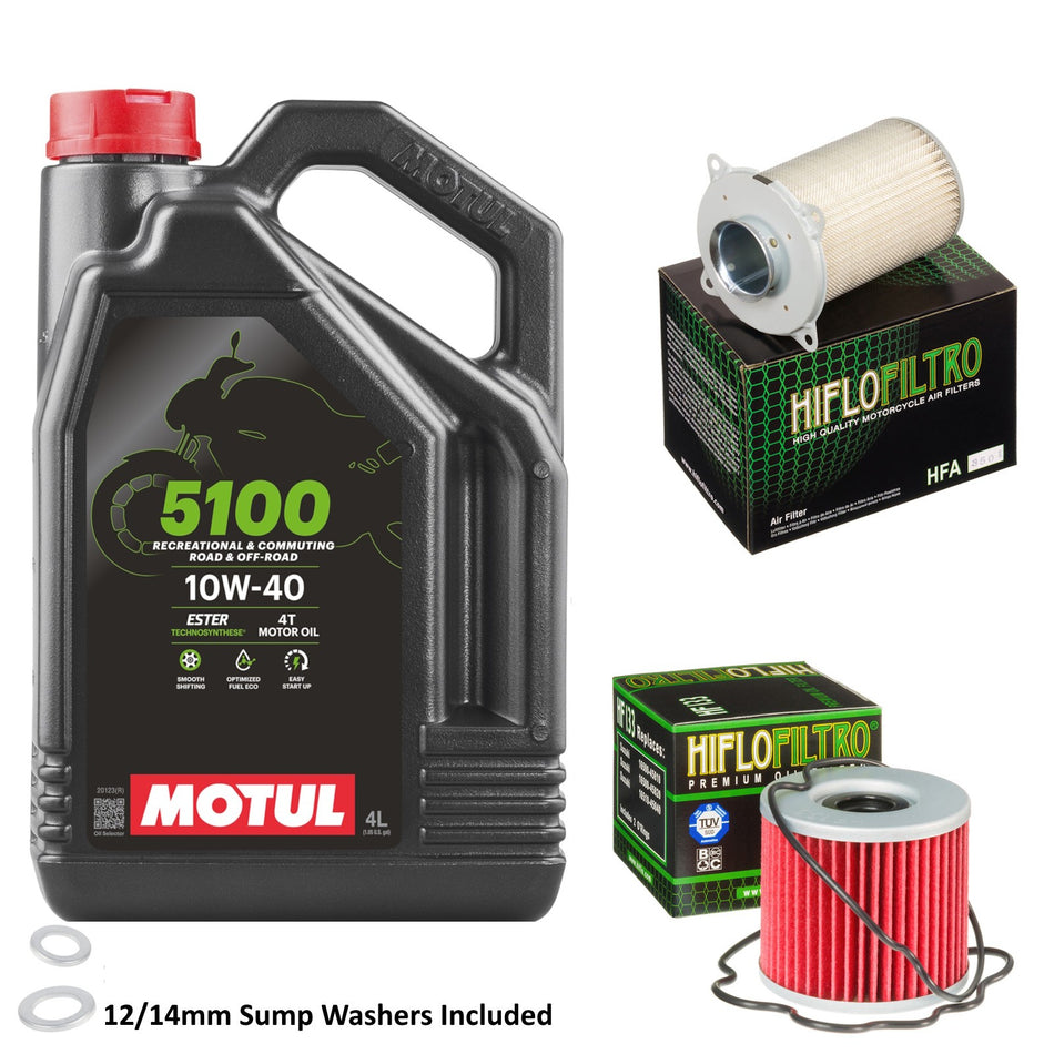 Motul 5100 10w40 4L Oil & HF133 & HFA3501 Oil Filter Kit
