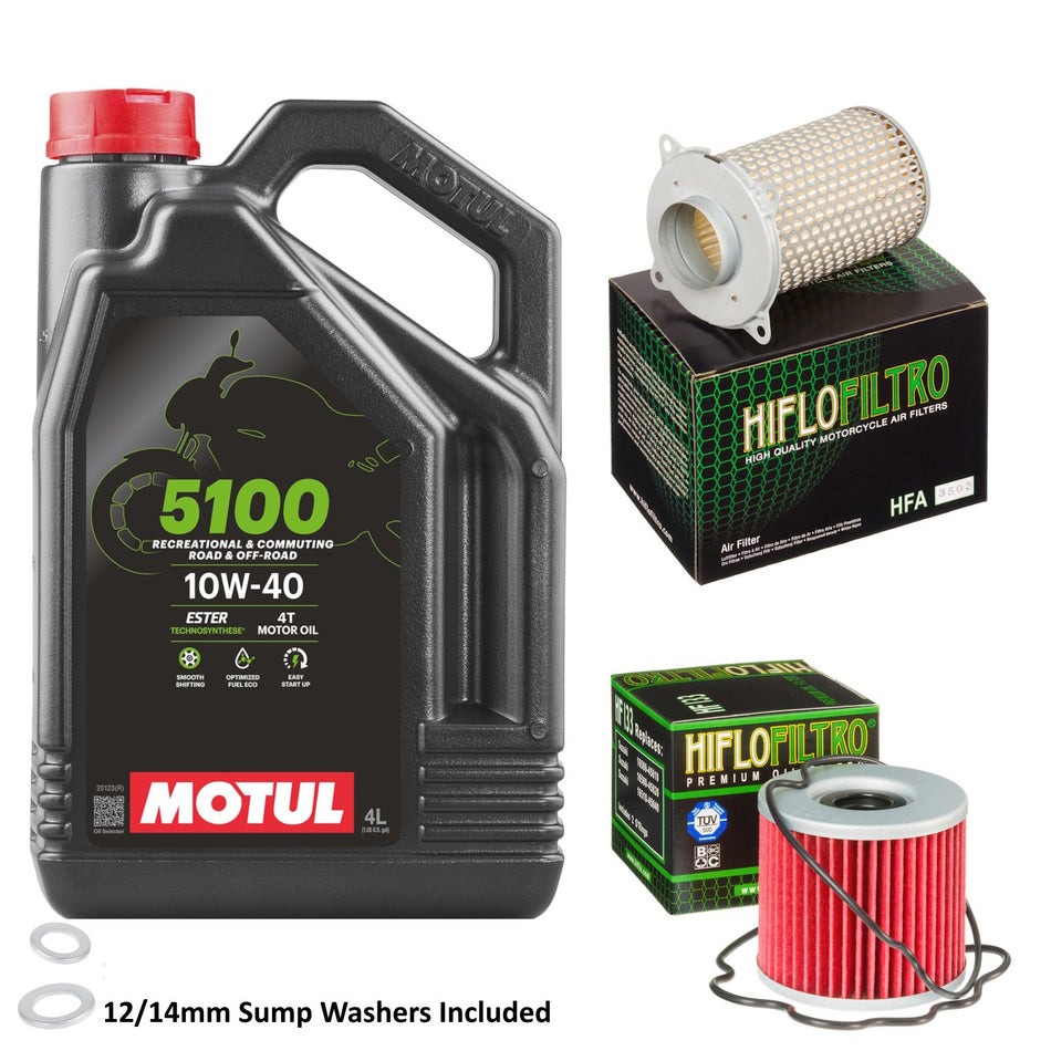Motul 5100 10w40 4L Oil & HF133 & HFA3503 Oil Filter Kit