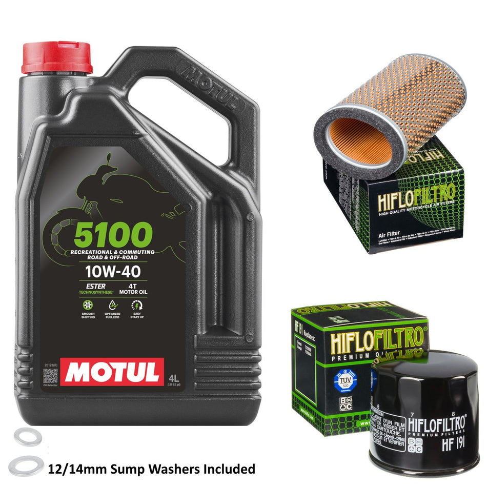 Motul 5100 10w40 4L Oil & HF191 & HFA6504 Oil Filter Kit