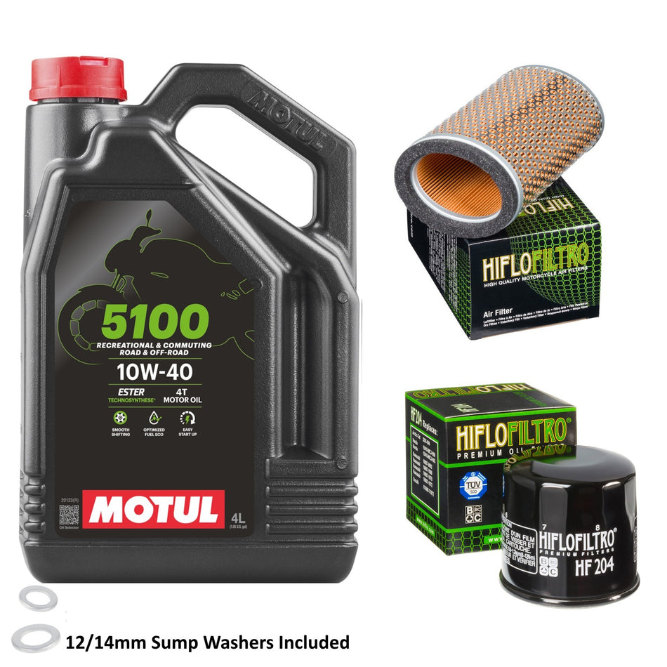 Motul 5100 10w40 4L Oil & HF204 & HFA6504 Oil Filter Kit